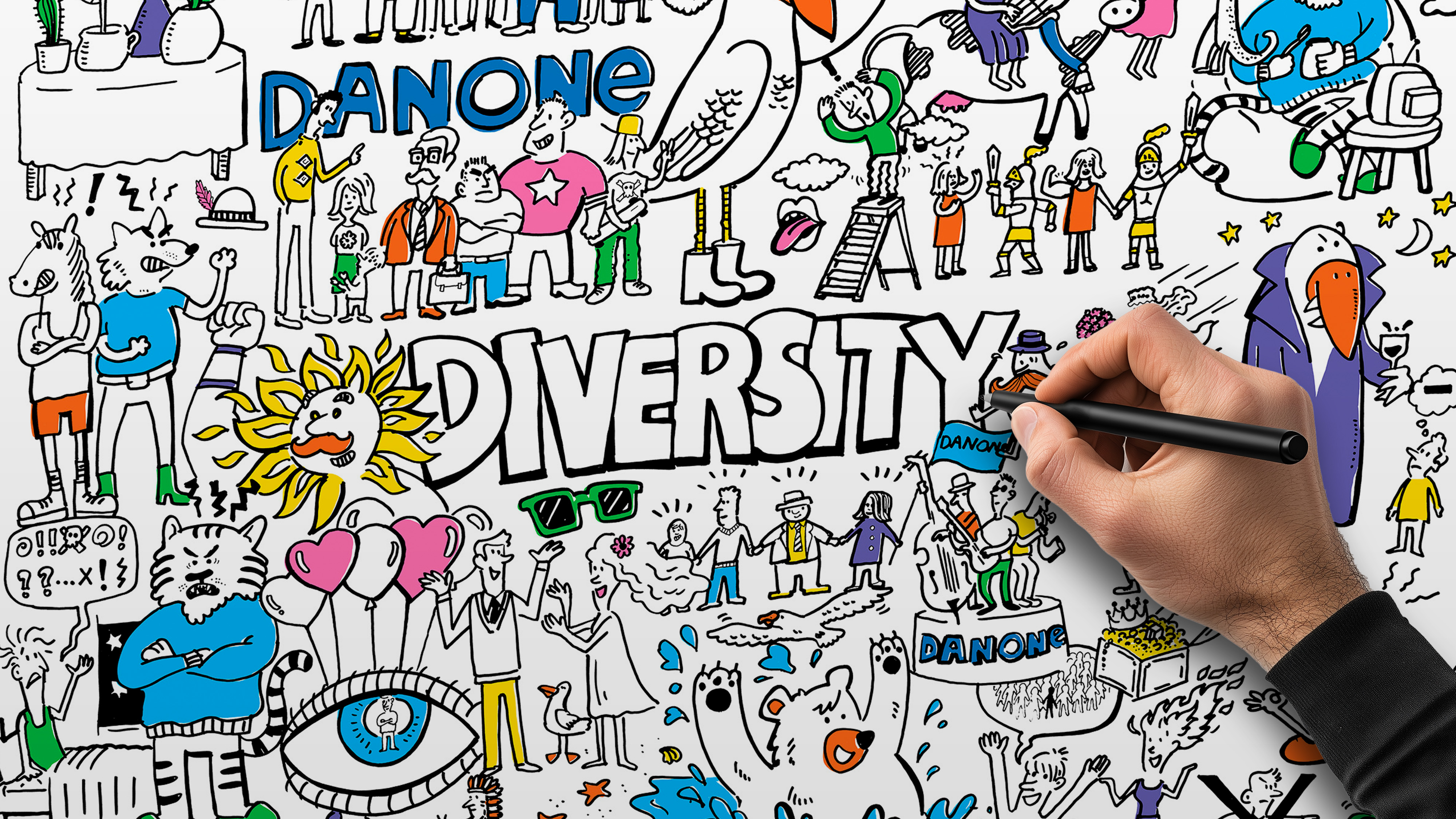 Celebrating Differences employee illustration