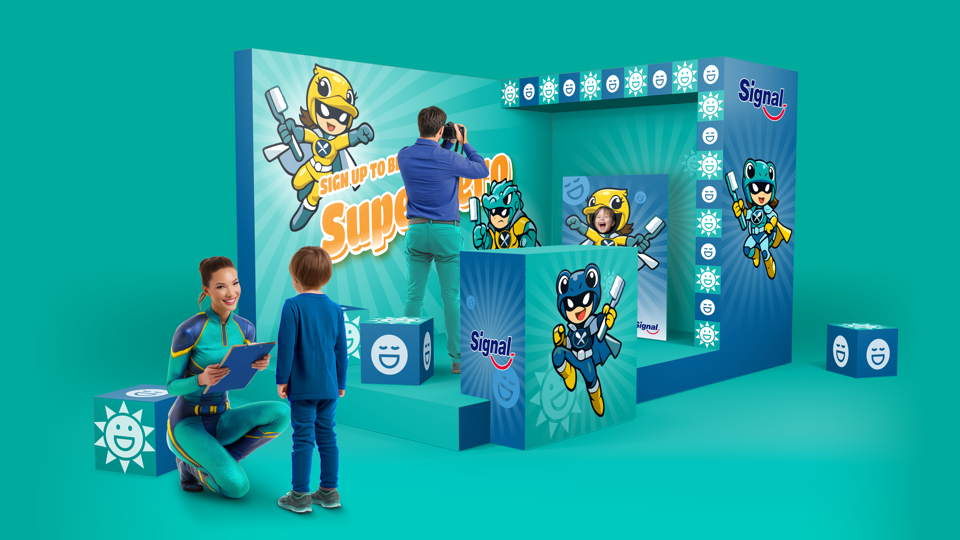 Signal Superheroes activation booth