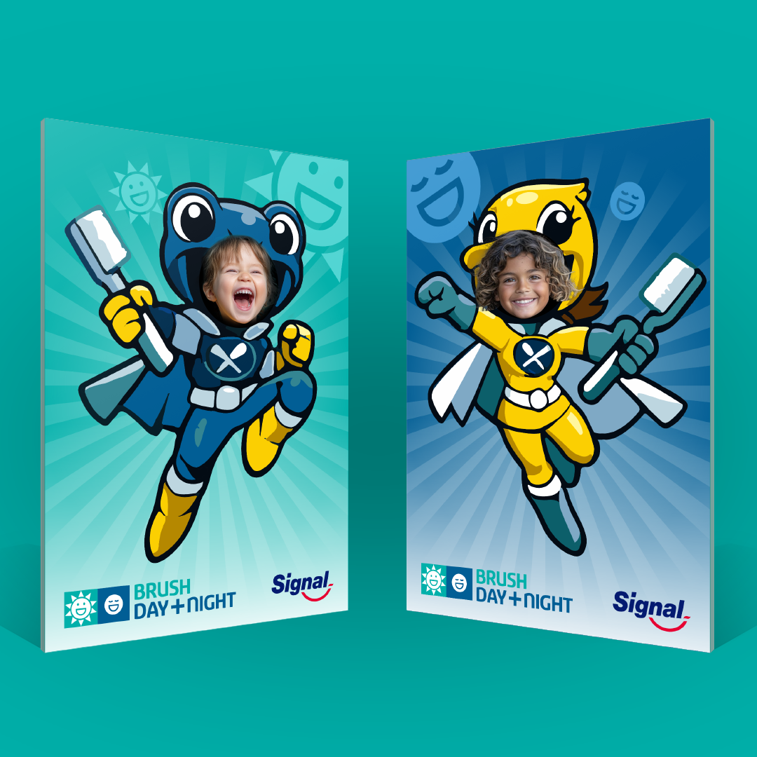 Signal Superheroes photo opportunity displays