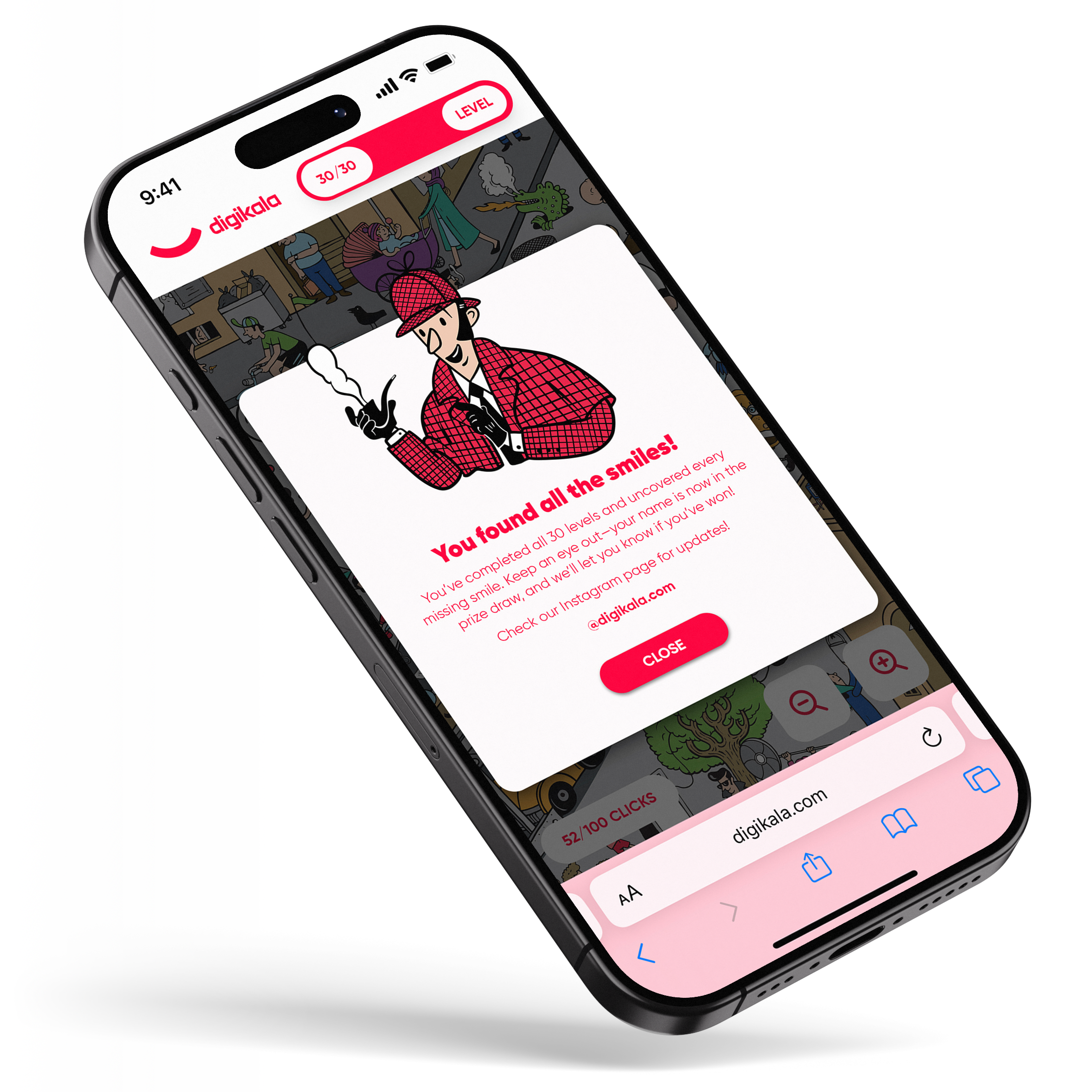 Delivering Smiles web application mockup, screen 5 of 5
