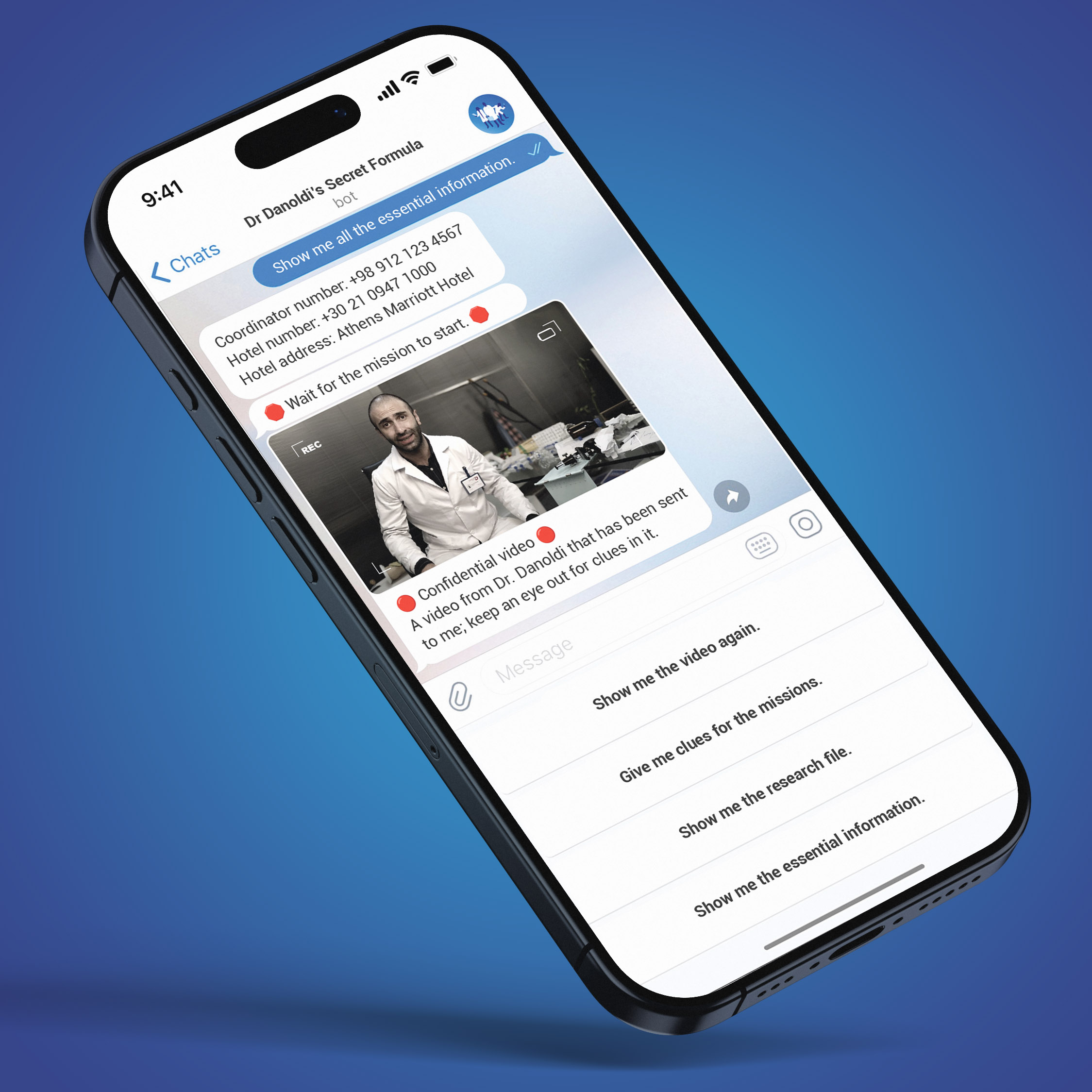 Doctor Danoldi mobile learning bot