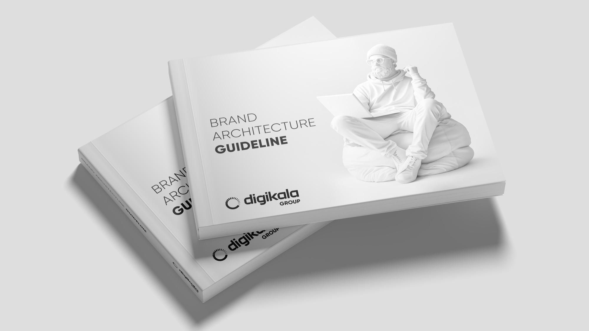 White Digikala Group brand architecture guideline books