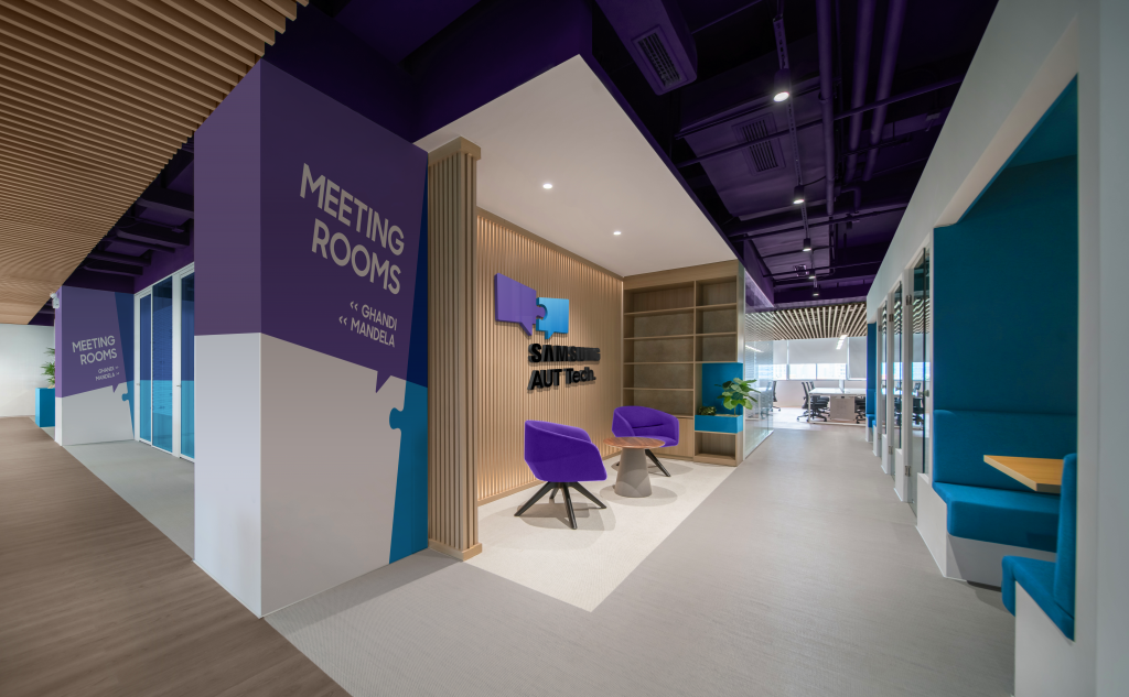 Samsung AUT Tech branded meeting rooms