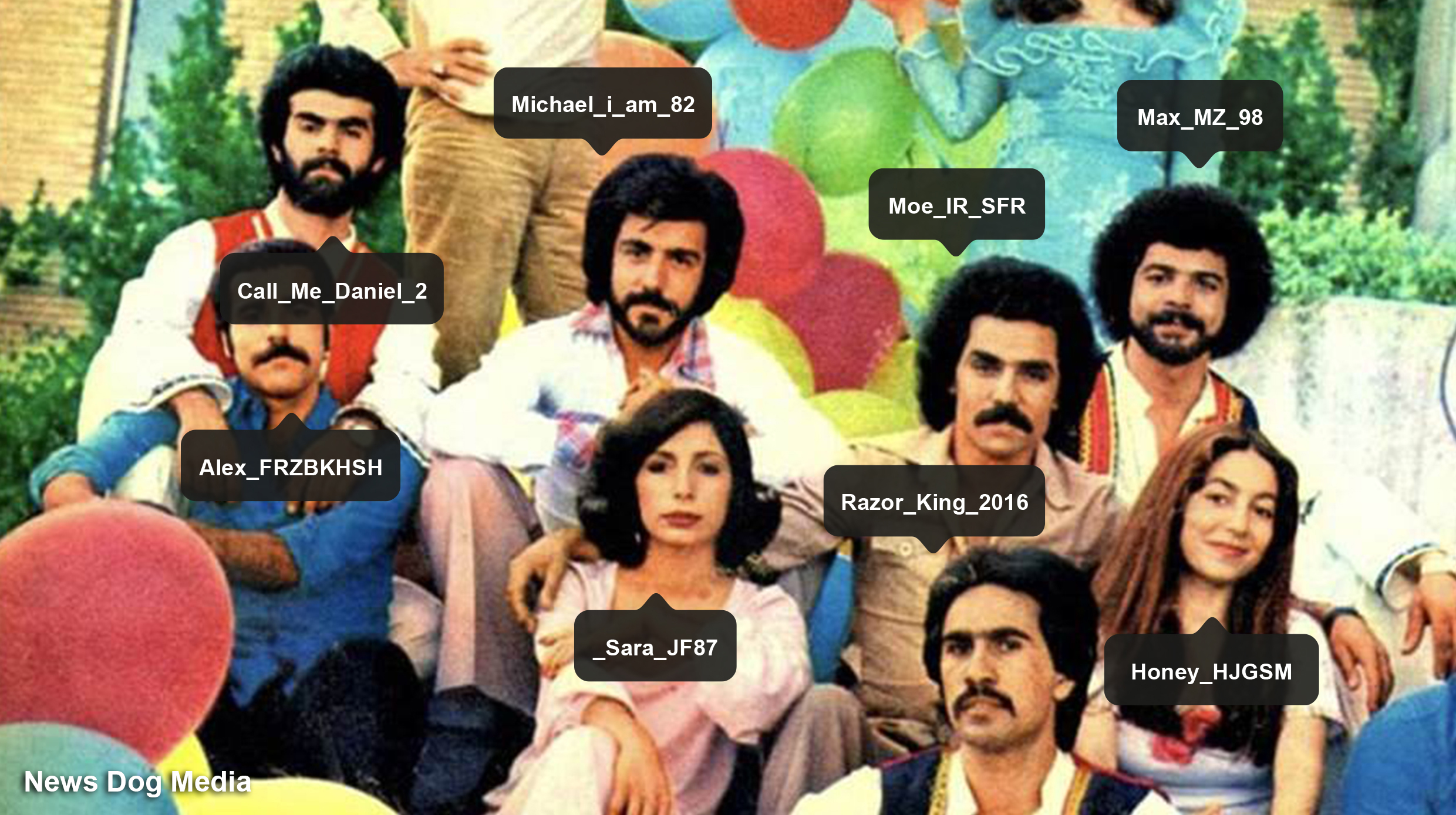 Ask An Iranian editorial collage inspired by Iranian popular culture